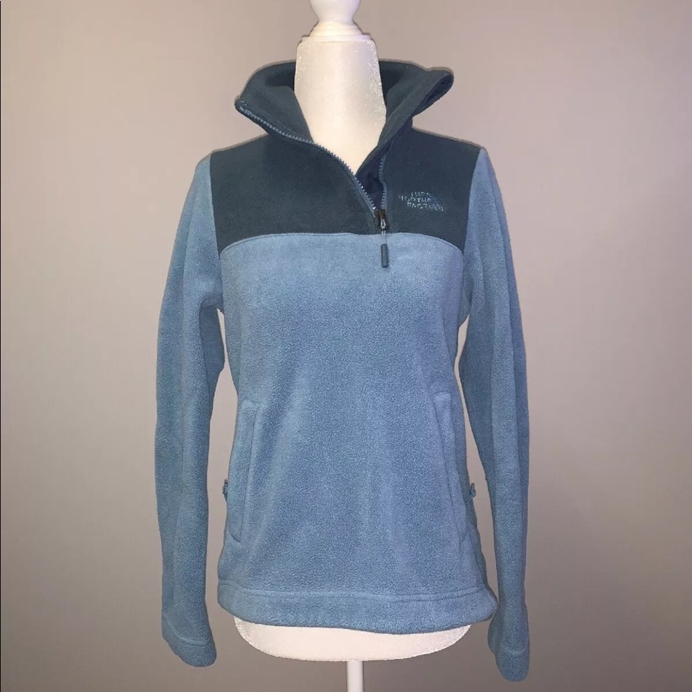 The North Face Blue Fleece Sweatshirt Size XS